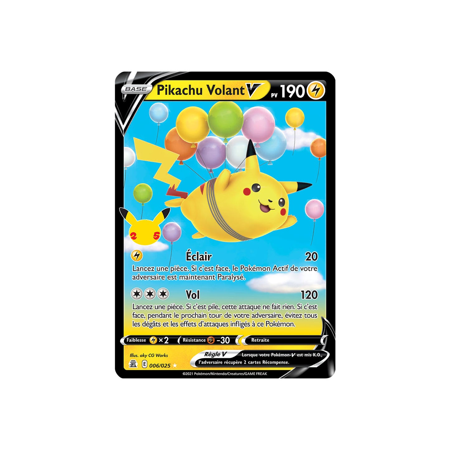 Pikachu Volant V (CEL 006) - FR