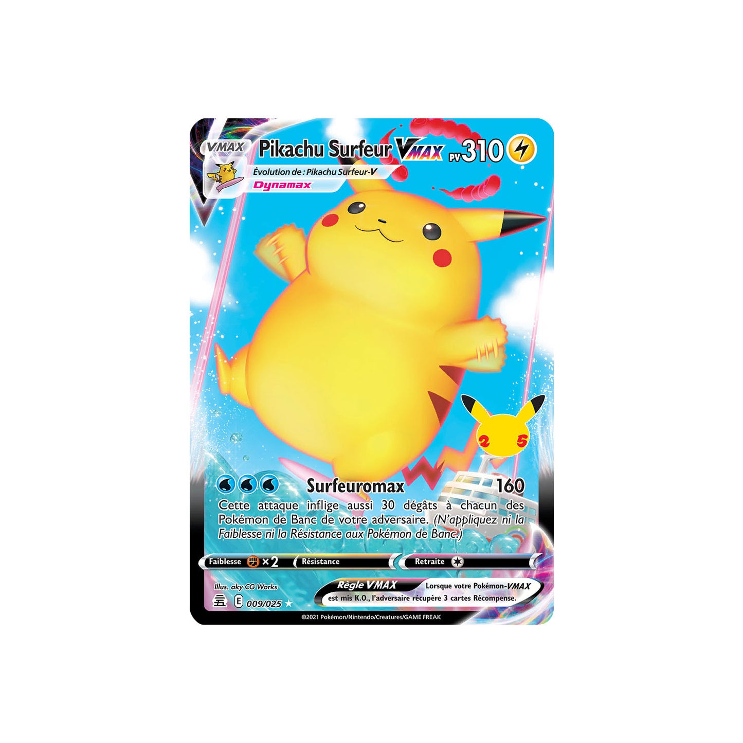 Pikachu Surfeur VMAX (CEL 009) - FR
