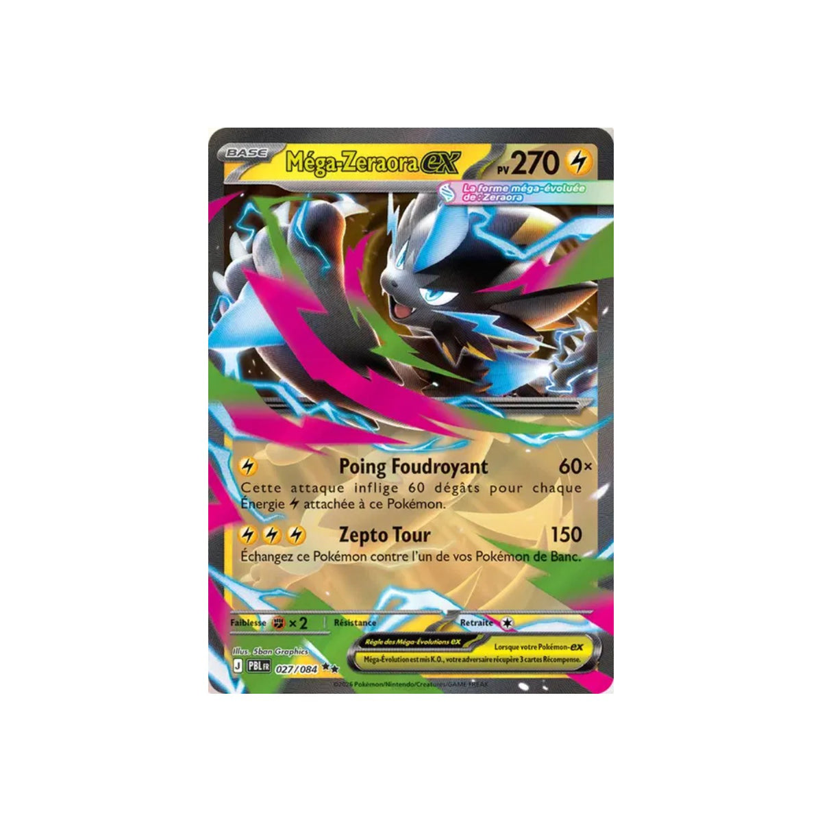 Mega Zeraora ex (PBL 027) - FR