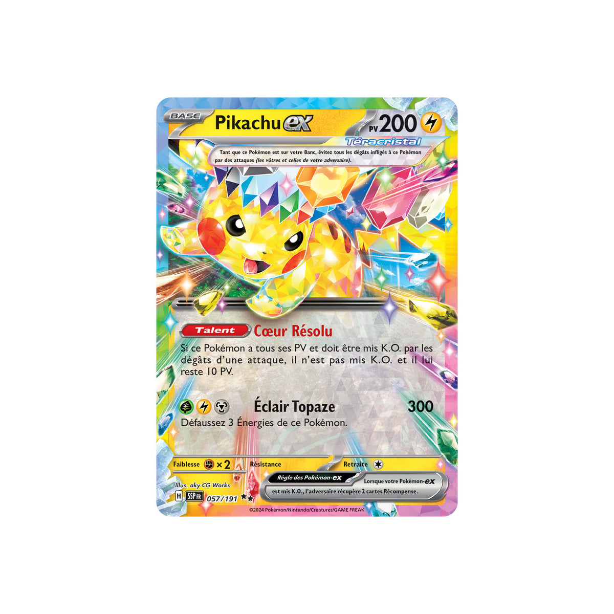 Pikachu ex (SSP 057) - FR