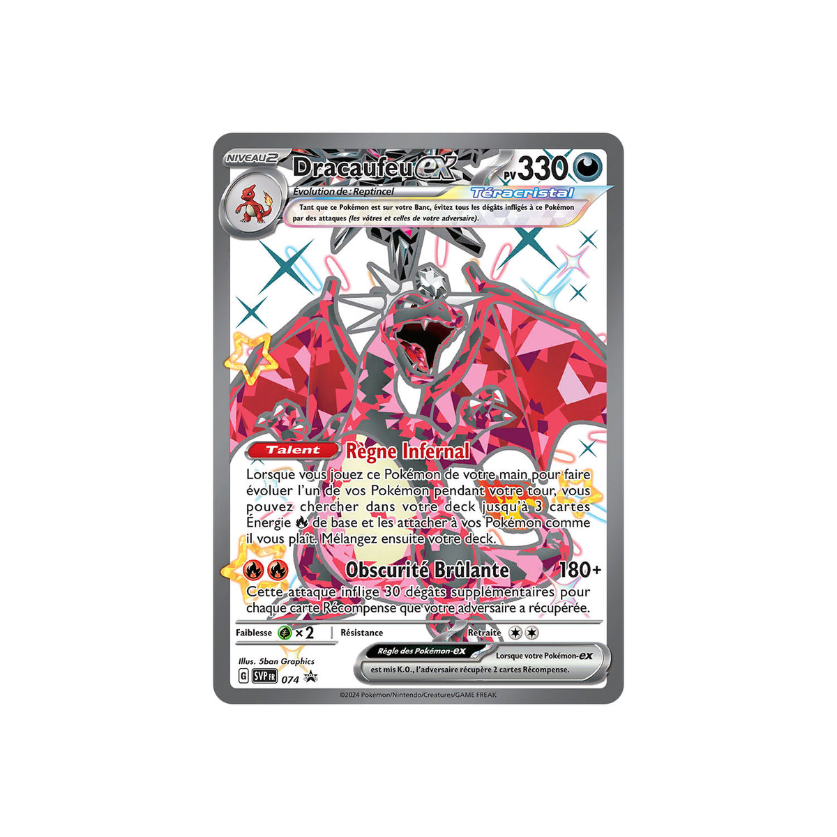 Dracaufeu ex (SVP 074) - FR
