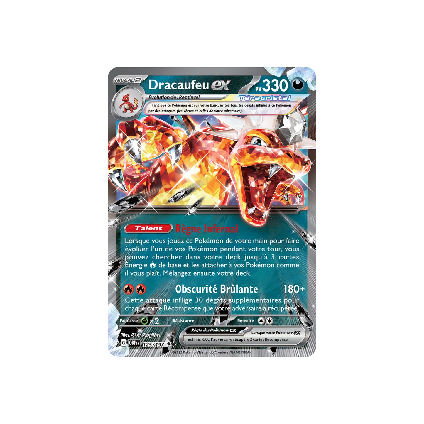 Dracaufeu ex (OBF 125) - FR