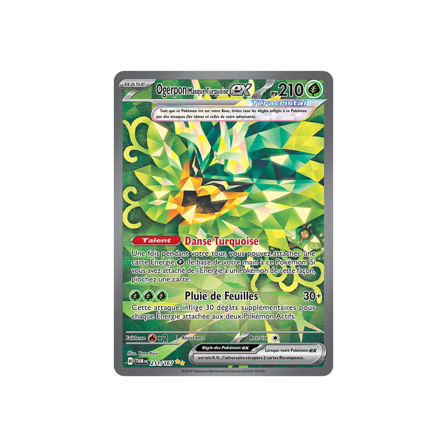Ogerpon Masque Turquoise ex (TWM 211) - FR