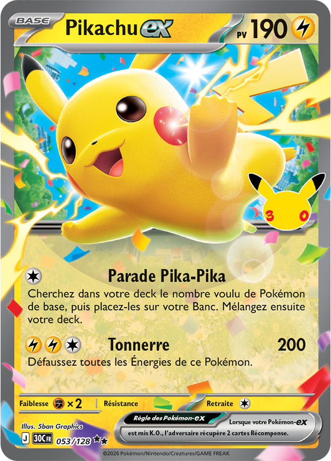 Pikachu ex (30C 053) - FR