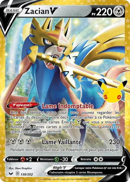 Zacian V (30C SSH 138) - FR