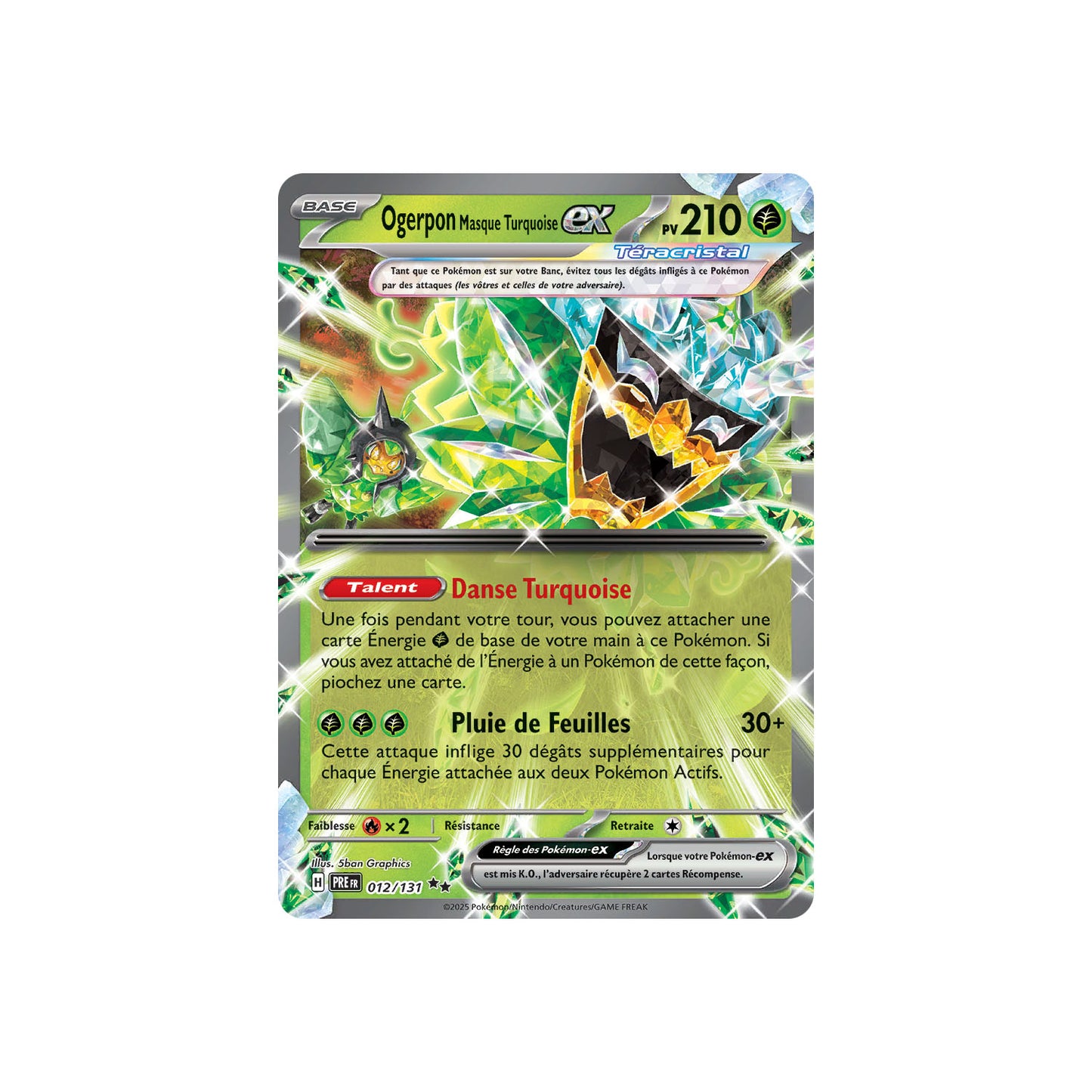 Ogerpon Masque Turquoise ex (PRE 012) - FR