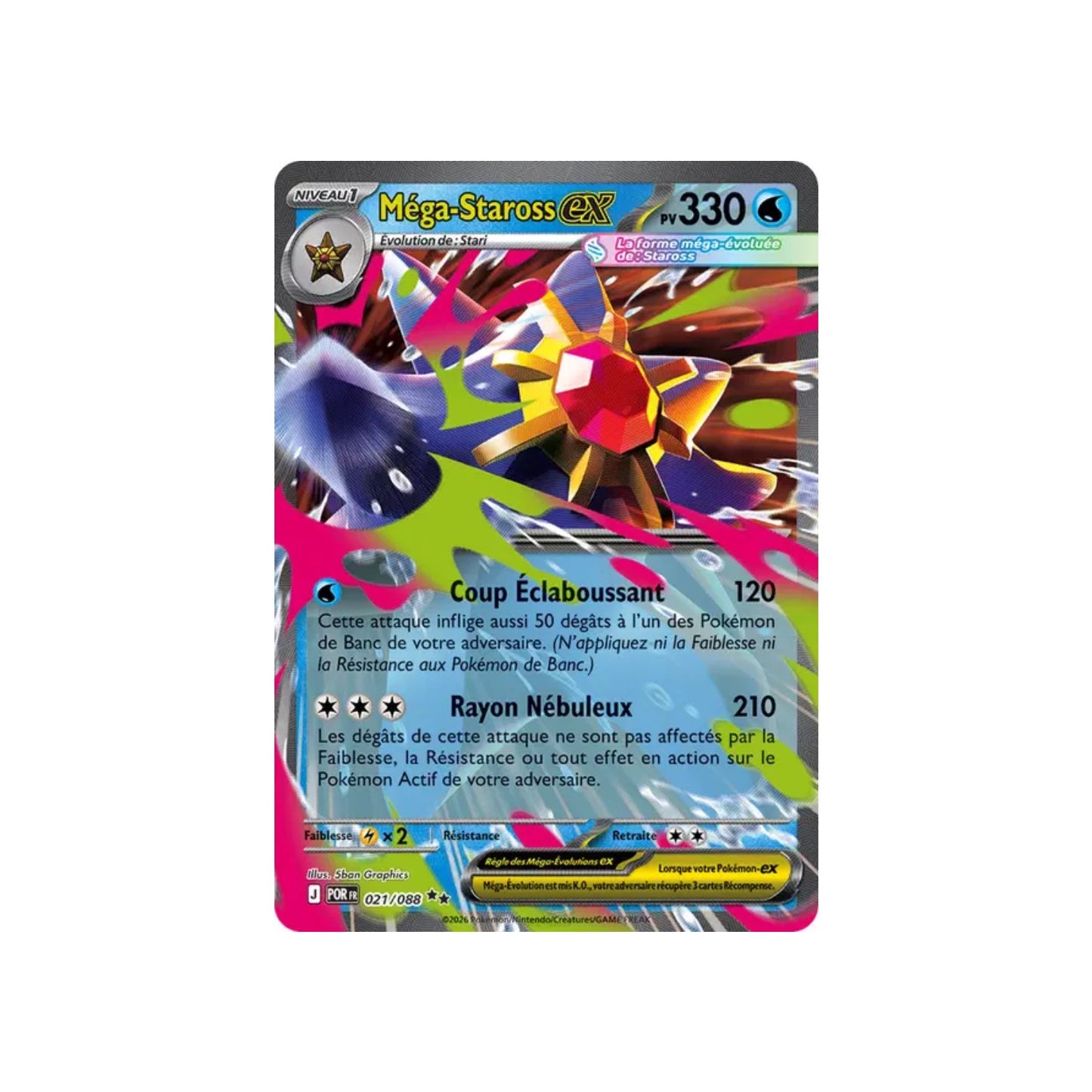 Mega Staross ex (POR 021) - FR