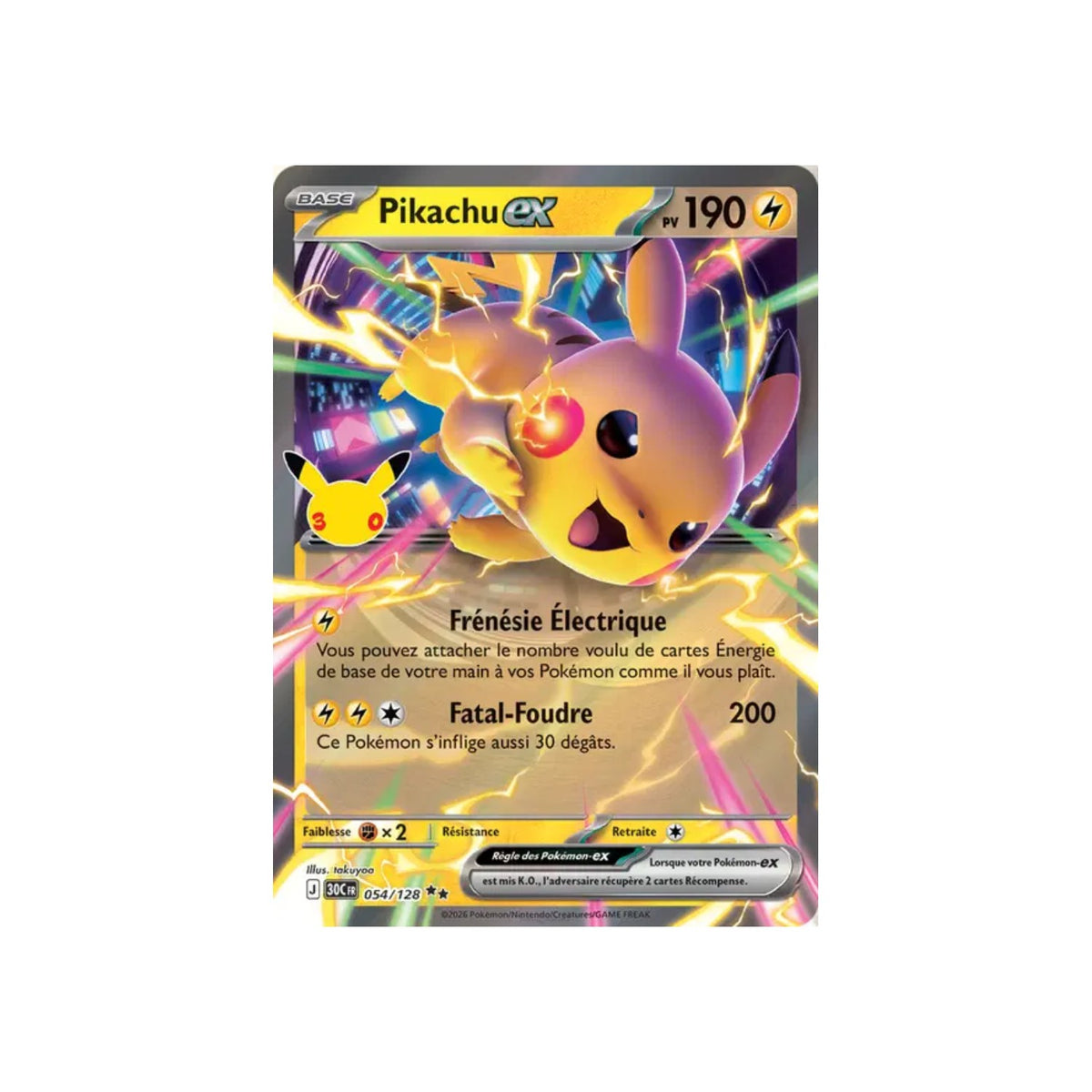 Pikachu ex (30C 054) - FR