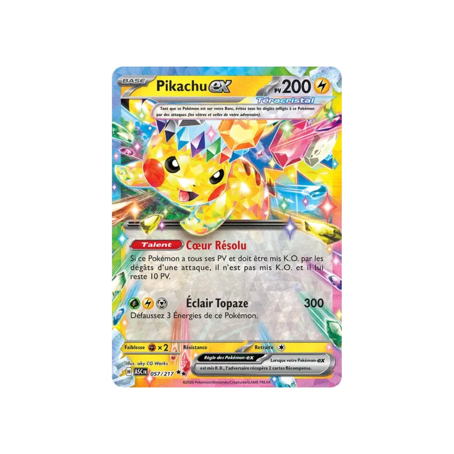 Pikachu ex (ASC 057) - FR