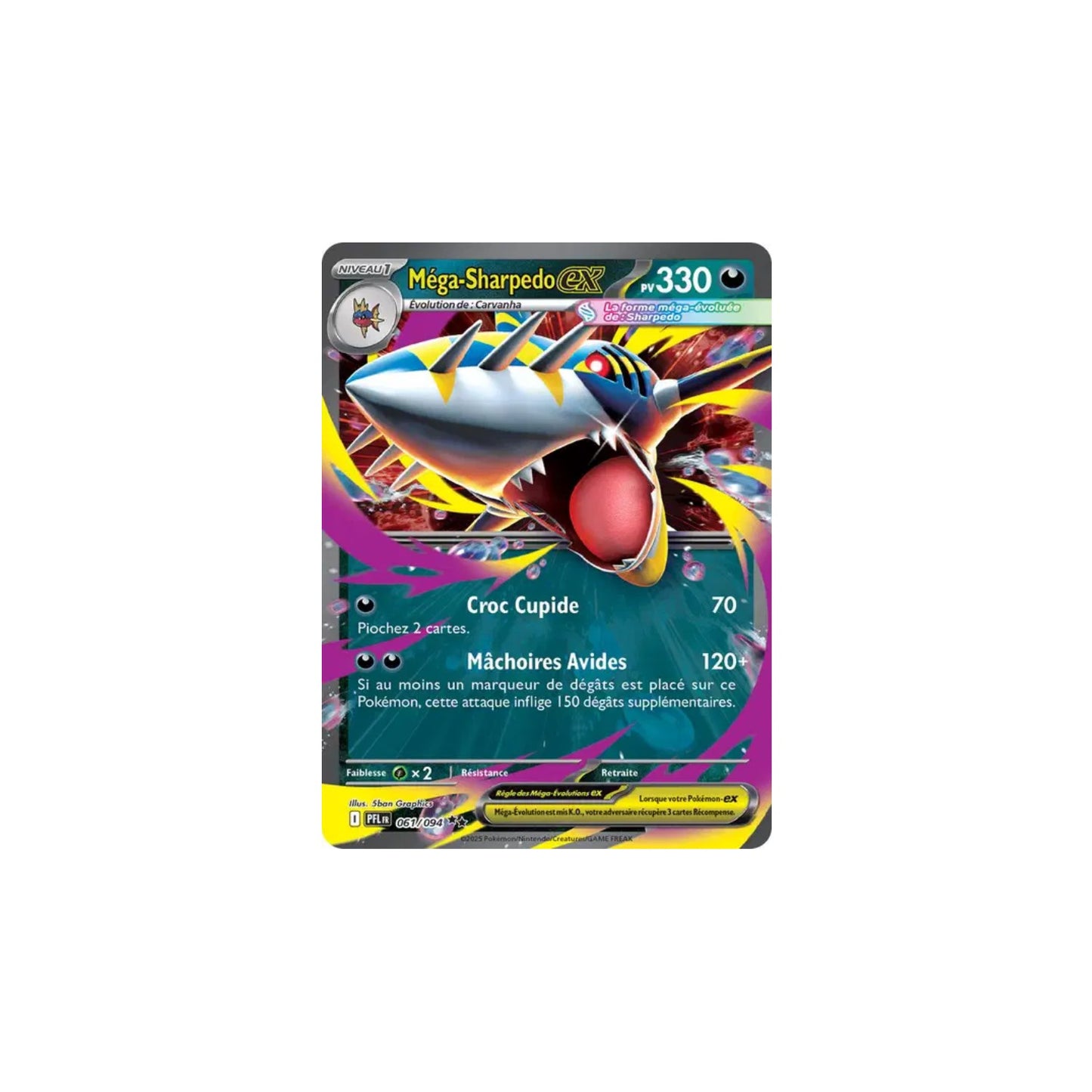 Mega Sharpedo ex (PFL 061) - FR