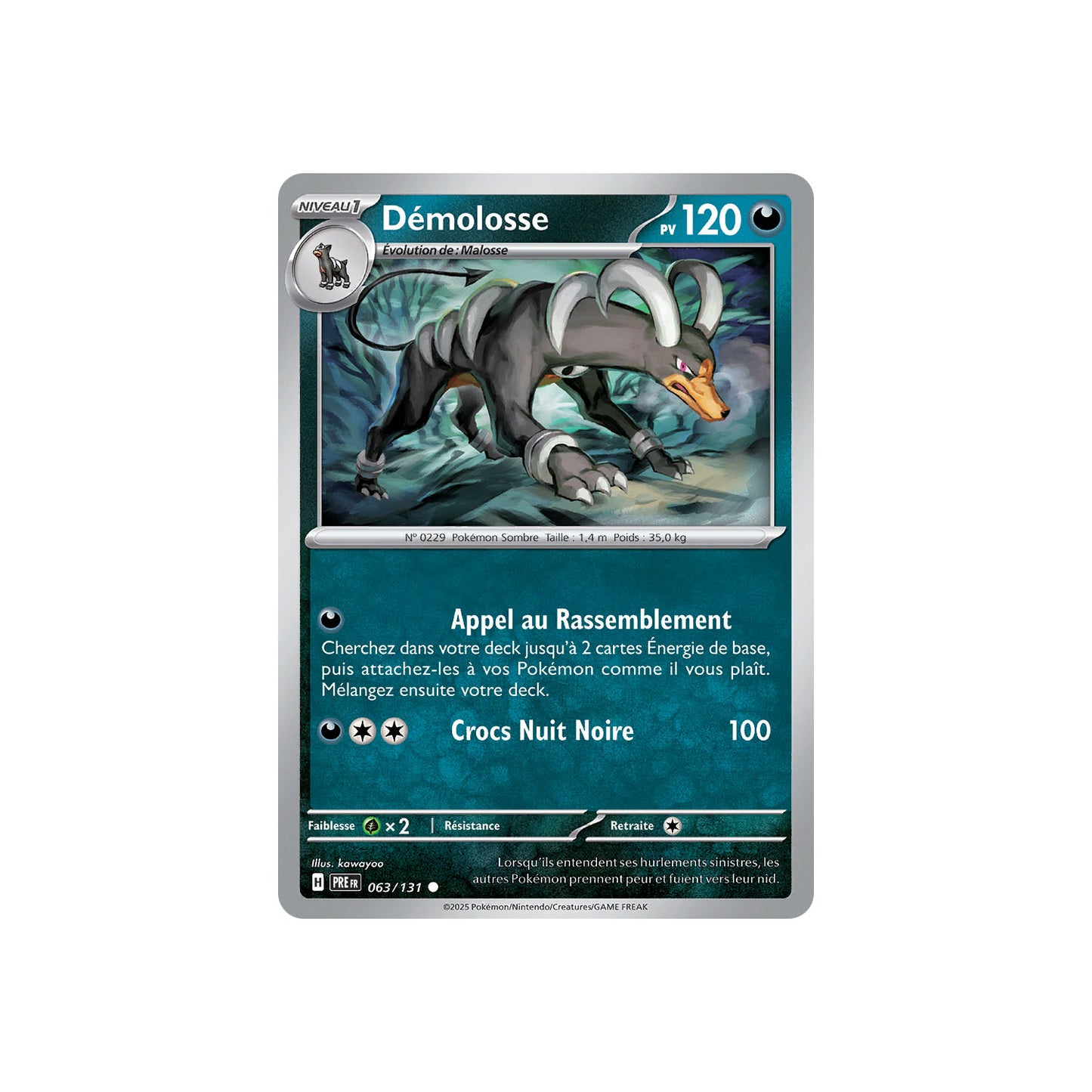 Démolosse (xPRE 063) - pokeball - FR