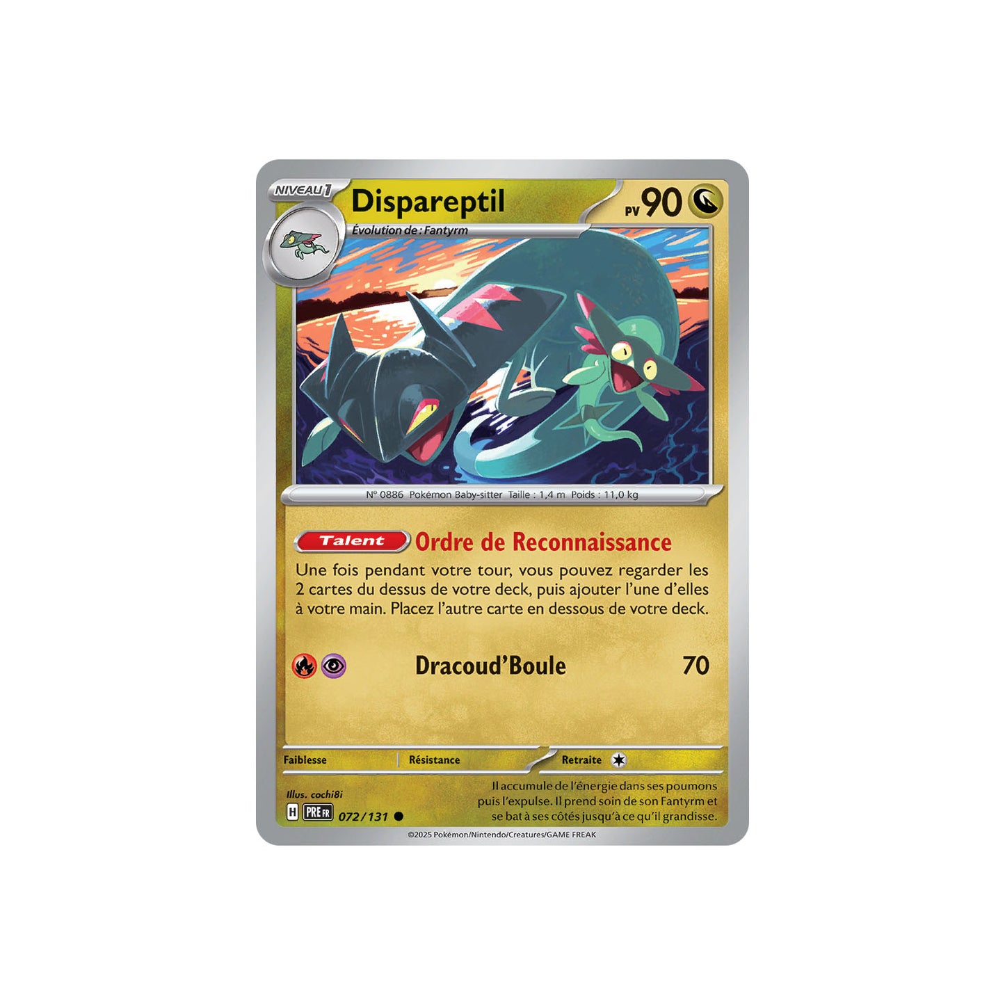 Dispareptil (xPRE 072) - pokeball - FR