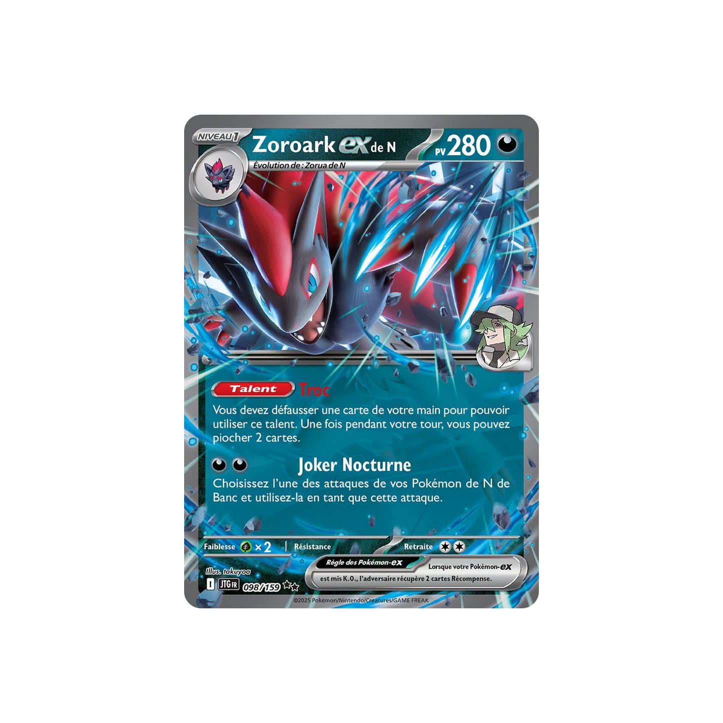 Zoroark ex de N (JTG 098) - FR