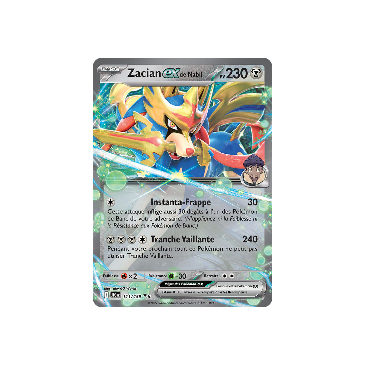 Zacian ex de Nabil (JTG 111) - FR