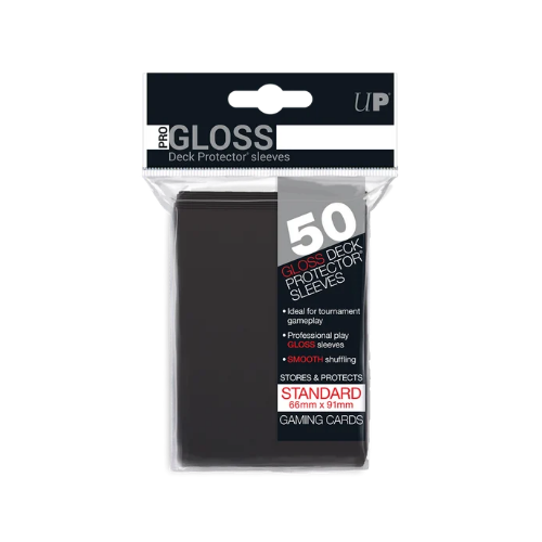 X50 Gloss Sleeve Noir Mat- Ultra Pro