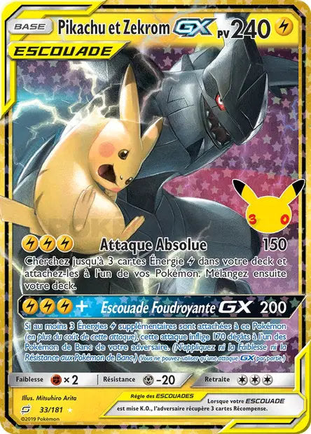Pikachu & Zekrom GX (30C TEU 33) - FR