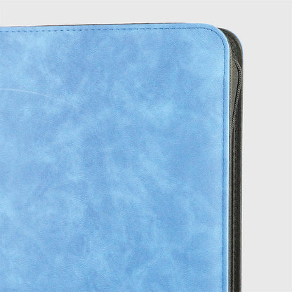 Classeur Toploader - 360 Emplacements - Effet Velours Bleu - Phoenix Shield