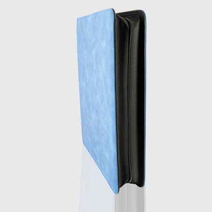 Classeur Toploader - 360 Emplacements - Effet Velours Bleu - Phoenix Shield