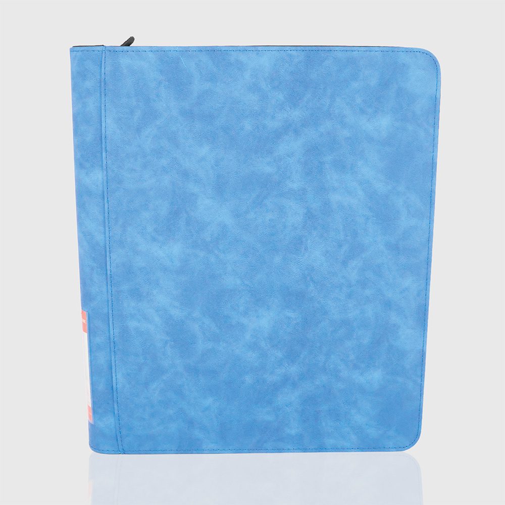 Classeur Toploader - 360 Emplacements - Effet Velours Bleu - Phoenix Shield