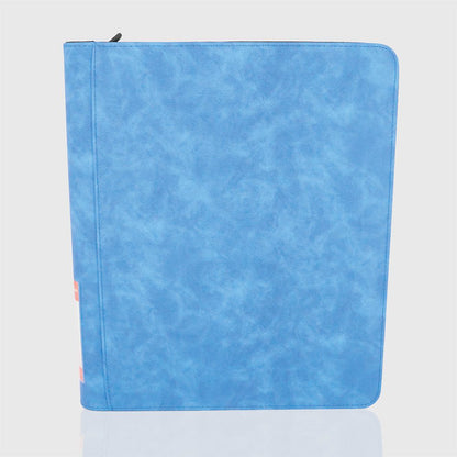 Classeur Toploader - 360 Emplacements - Effet Velours Bleu - Phoenix Shield