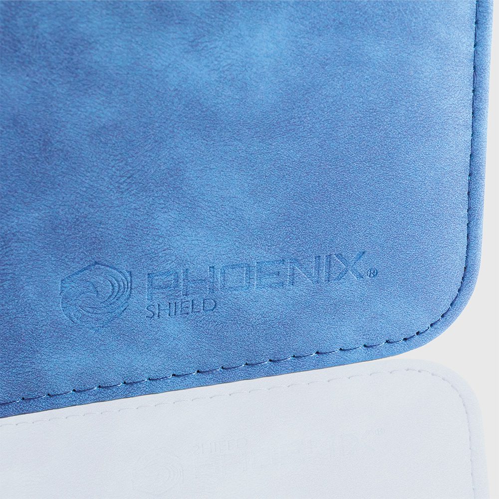 Classeur Toploader - 360 Emplacements - Effet Velours Bleu - Phoenix Shield