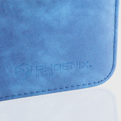 Classeur Toploader - 360 Emplacements - Effet Velours Bleu - Phoenix Shield